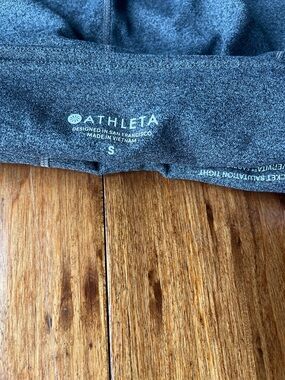 Athleta Heathered Charcoal Gray Performance Leggings